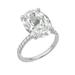 Diamonbliss Oval Solitaire Engagement Ring - Grey - 7