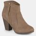 Journee Collection Journee Collection Women's Link Bootie - Brown - 8