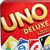 Mattel UNO Deluxe Card Game for with 112 Card Deck, Scoring Pad and Pencil, Kid Teen & Adult Game Night for 2 to 10 Players
