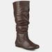 Journee Collection Journee Collection Women's Extra Wide Calf Jayden Boot - Brown - 7.5