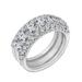 Diamonbliss Set Of Three Half Eternity Band Ring - Grey - 8