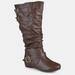 Journee Collection Journee Collection Women's Extra Wide Calf Tiffany Boot - Brown - 7.5