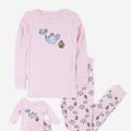 Leveret Kids Matching Girl & Doll Pajamas - Pink - 4Y