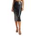 Better Than Faux Leather Midi Pencil Skirt