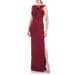 Kirsten Bow Neckline Crepe Column Gown