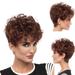 Fashion Women s Full Wig Short Curly Wig Styling Cool Wigs Brown 12 inch