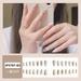 Apepal Home Decor 24 Pieces Long False Nails Press-on Nails Glitter Manicure Nail Patches 10ml Multi-color One Size