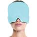 (Blue) Ice Headgear Migraine Relief Cap Ice Pack Eye Mask (Color Box 18.5*11.5*3cm360g) ()