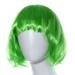 Masquerade Small Roll Wig Short Straight Hair Wigs Green 11.4 inch