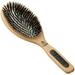 Kent PF07 Extra-Large 100% Boar Bristle Cushion Brush-Wood Straightening Brush and Detangler Brush for Men. Hard Bristle Paddle Hair Brush for Thin Hair - Smoothing Brush and Straightening Hair Brush