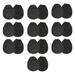 10Pairs Women s Toe Topper Socks with Padding Pads Covers Forefoot Pads Cushions Half Socks Non Skid Reusable Protectors - black