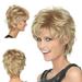 Fashion Women s Full Wig Short Wig Curly Wig Styling Cool Wigs Gold 12 inch