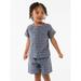 Modern Moments by Gerber Toddler Boy Casual Gauze Henley Tee and Short Set Sizes 12M-5T