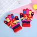 Dyfzdhu Winte Fashion Warm Cold Proof Cute Love Double Layer Tthickened Student Children Gloves Red