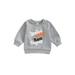 Huakaishijie Trendy Toddler Baby Halloween Pullover with Letter Print and O-Neck Design