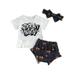 CenturyX Cute Baby Girl Halloween Costume: Tassel T-Shirt Shorts and Headband Set