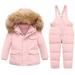 Augper Child s Baby s Day Boy s Girl s Down Warm Jacket Coat Jumpsuit Rompers Suit Winter Windproof Ski Suit