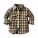 ChoiceGaecuw Toddler Shackets Jackets Winter Coats for Toddler Girls Kids Flannel Shirt Jacket Plaid Long Sleeve Lapel Cardigans Baby Fall Shirt Tops Outwear Fall Winter Clothes