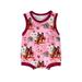 AMILIEe Baby Summer Sleeveless O Neck Horse/Cattle Head Print Bodysuit