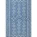 Serna Moroccan Diamonds Blue 5 ft. 3 in. x 7 ft. 6 in. Indoor/Outdoor Patio Area Rug