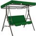 LINASHI Outdoor Swing Canopy Replacement Garden Swing Waterproof Canopy Replacement Simple Installation Uv-proof Outdoor Patio Swing Sun Shade Seat Cover Set