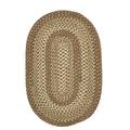 Colonial Mills Weston Indoor/Outdoor Braided Reversible Rug USA MADE Shaded Grass 6 x 9 Oval Abstract Border Reversible Made To Order Stain