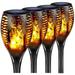 MUMTOP 4PCS Solar Torch Lights Waterproof Outdoor Dancing Flames Lights Flickering Flames Garden Lights Landscape Decoration Pathway Patio Lights