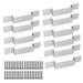 kesoto 10 Pieces Fence Post Security Brackets Fence Panel Supports Fence Panel Wedges Quick Fixing Fence Panel Clips for 100mm Posts