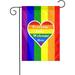 Premium Garden Flag Rainbow Gay Love Flag Double Sided Holiday Yard Flag Weather Resistant Decorative Home Outdoor Flagin for Patio Lawn Yard Home