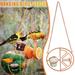 KANY Bird Feeders for Outdoors Bird Feeder Window Bird Feeder Metal Bird Feeder Outdoor Hanging Feeder Green Four Leaking Holes Garden Decorat