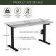 Electric Stand up Desk Frame - ErGear Height Adjustable Table Legs Sit Stand Desk Frame Up to Ergonomic Standing Desk Base Workstation Frame Only