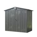 Xshelley 6x4 FT Outdoor Storage Shed Large Storage Shed Galvanized Steel Waterproof Garden Shed with Lockable Door for Outside Tool Storage Bikes Lawnmower Barbecue Tools