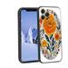 marigold-floral-animals-339 phone case for iPhone 12 Pro Max for Women Men Gifts Soft silicone Style Shockproof - marigold-floral-animals-339 Case for iPhone 12 Pro Max