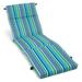 Outdoor Chaise Lounge Cushion 72 x 24 Pike Azure