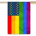 YCHII Love is Love Rainbow Pride Welcome Garden Flag Double Sided Gay Pride Lesbian LGBT Pride Small Yard Flag Outdoor Decoration