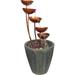 Copper Falls Water Fountain Garden Decor Outdoor Water Feature 33 Inch Polyresin Copper Finish