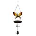 Wind Chimes Outdoors Pendent Decoration Metal Butterfly Wind Chimes Crafts Painted Decorative Bell Pendants