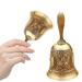 Wind Chimes Outdoors Pendent Decoration Hand Bell Call Musical Instrument With Floral Pattern For Home School Church Restaurants