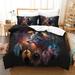 Fashion Bedspreads Dream Catcher Wolf Printed Comforter Cover Pillowcase Adult Home Bedding Set Full (80 x90 )