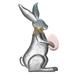 Apepal Home Decor Metal Easter Rabbit Decor Indoor Outdoor Standing Easter Bunny Decor For Home Spring Easter Rabbit Statue Yard Ornament Bunny Decoration For Garden Decor Multi-color One Size