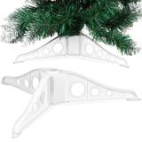 Rotating Christmas Tree Stand Artificial Base Set Bases 15cm Sturdy Xmas Rack Holder Flip Fake Trees Plastic