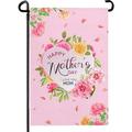 Happy Mother s Day Garden Flag I Love You Mom Yard Flag Happy Mother s Day Garden Flag Spring Flowers Heart Garden Flags Floral House Banners for Mothers Day Gift 12 x 18 Inch Gift