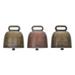3 Pcs Vintage Decor Cow Neck Bell Jingle Bells Grazing Animals Bell Metal Cowbell Decorate Copper