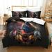 Fashion Bedspreads Dream Catcher Wolf Printed Comforter Cover Pillowcase Adult Home Bedding Set California King (98 x104 )