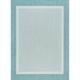 Alise Rugs Exo Coastal Border Indoor/Outdoor Area Rug Aqua/Cream 8 9 x 12 2 9 x 12 Runner Outdoor Indoor Living Room Bedroom Patio Cream