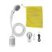 Portable Shower Set ABS Stainless Steel PVC 3 Gear Electric Battery Powered Camping Shower Pump for Outdoor Use Silver Gray