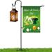 WZHXIN Garden Flag Holder Stand with Hook 1 Pack Weather-Proof Garden Flag Pole with Spring Stoppers and Flag Clip Garden Flag Stand for Small Flag Room Decor on Clearance