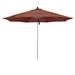 Magnolia Garden 11 Pulley Lift Stainless Steel/Fiberglass Umbrella with Olefin Fabric - Terrace Adobe