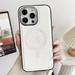 TECH CIRCLE Leather Case for iPhone 14 Pro (6.1 ) 2022 - Premium PU Leather/Silicone Case [Compatible with Magsafe] [Cute Clock Design] Protective Lightweight Back Cover Phone Case White