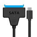 HFINGAQEX USB3.0/Typec to SATA Cable USB 3.0 to SATA III Hard Drive Adapter Compatible fHDD/SSD Hard Drive Disk with 12V/2A Power Adapter Support UASP P4V0